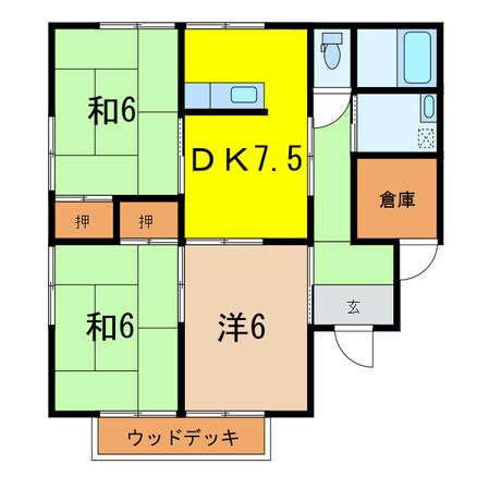 阿部住宅（湊）の物件間取画像